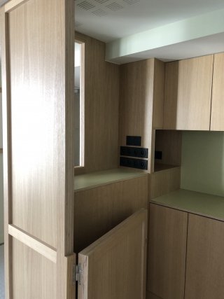 Agencement bureau du personnel de soin Maison de retraite Protestante, agencement R+3